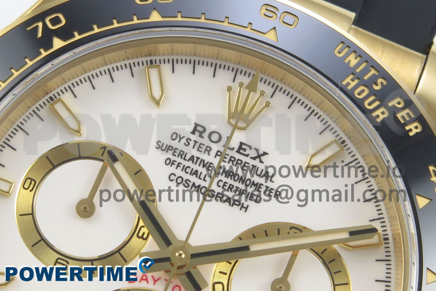 Daytona 126518 Clean YG 1:1 Best Edition White Dial on Oysterflex Rubber Strap DD4131 - Image 4