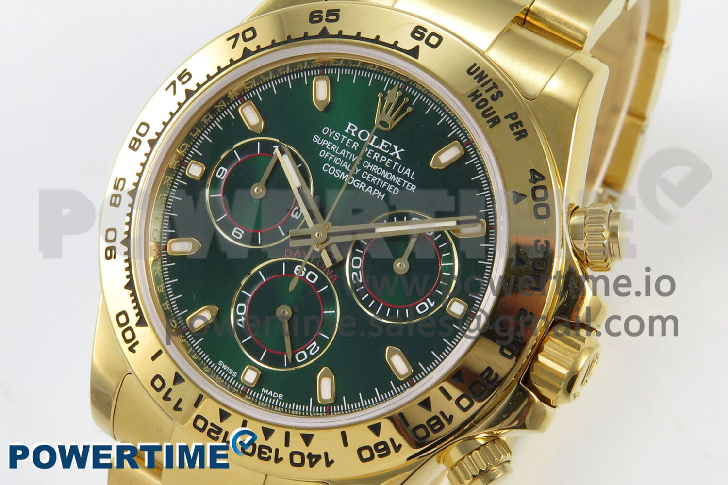 Daytona 116508 ZF 1:1 Best Edition Green Dial on YG Bracelet SH4130 (Gain Weight) - Image 3