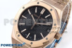 Royal Oak 15510 RG APSF 1:1 Best Edition Black Dial on RG Bracelet SA4302 Super Clone V2 (SW Dial) - Image 3