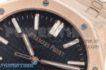 Royal Oak 15510 RG APSF 1:1 Best Edition Black Dial on RG Bracelet SA4302 Super Clone V2 (SW Dial) - Image 4