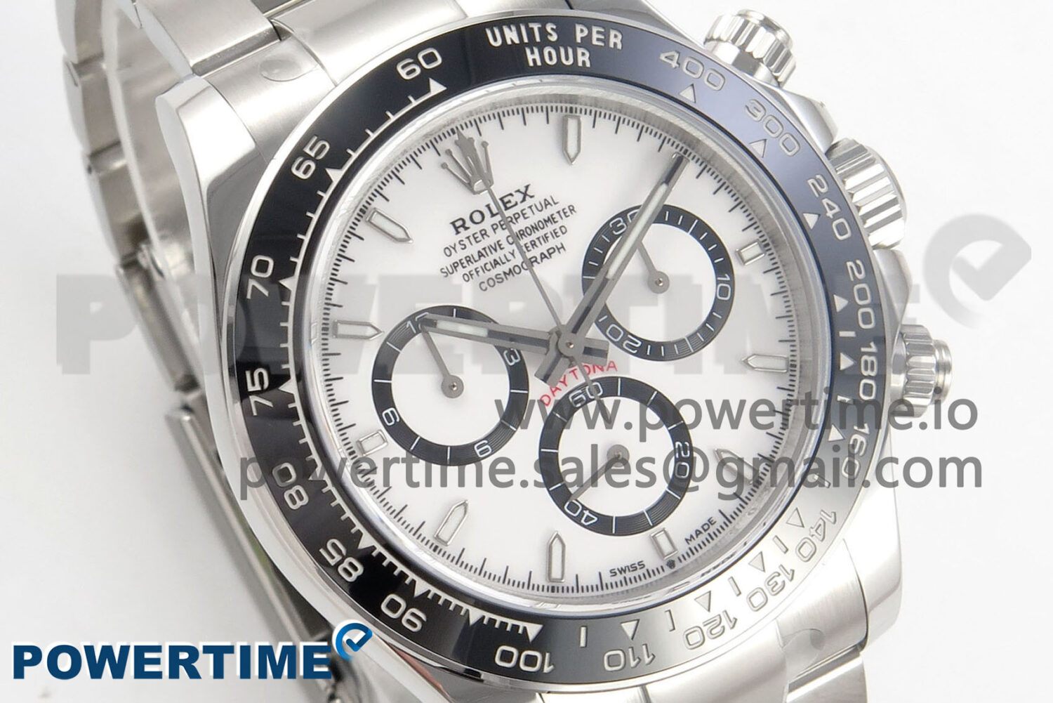 Daytona 126500 Panda Clean 1:1 Best Edition 904L SS Case and Bracelet White Dial DD4131 - Image 2