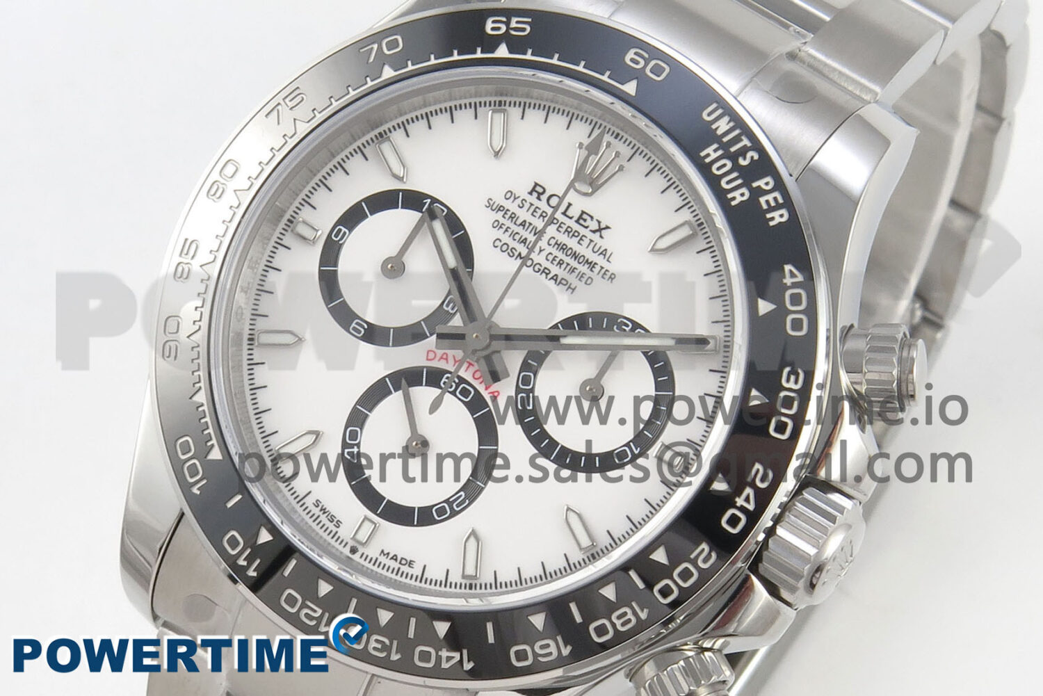 Daytona 126500 Panda Clean 1:1 Best Edition 904L SS Case and Bracelet White Dial DD4131 - Image 3