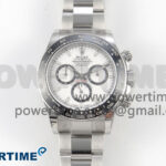 Daytona 126500 Panda Clean Plus 1:1 Best Edition 904L White Dial on Oyster Bracelet DD4131