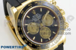 Daytona 126518 Clean YG 1:1 Best Edition Black/YG Dial on Oysterflex Rubber Strap DD4131 - Image 2