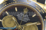 Daytona 126518 Clean YG 1:1 Best Edition Black/YG Dial on Oysterflex Rubber Strap DD4131 - Image 4