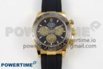 Daytona 126518 Clean YG 1:1 Best Edition Black/YG Dial on Oysterflex Rubber Strap DD4131