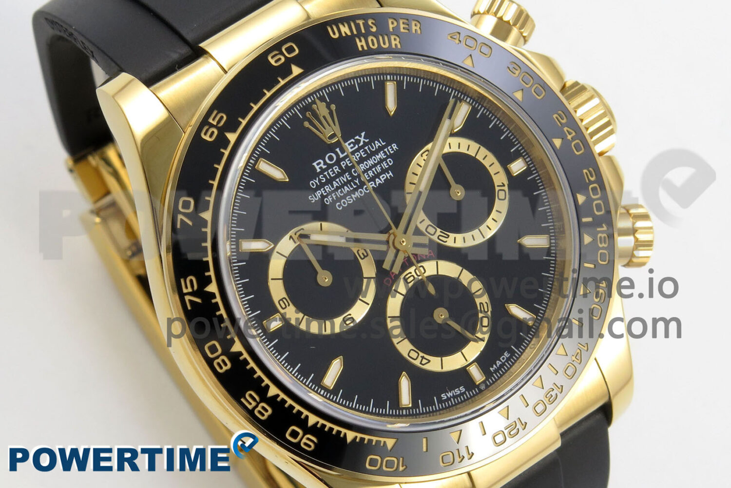 Daytona 126518 YG Clean 1:1 Best Edition Black Dial on Oysterflex Strap DD4131 - Image 2