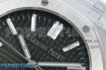 Royal Oak 15510 SS APSF 1:1 Best Edition Green Dial on SS Bracelet SA4302 Super Clone V2 (SW Dial) - Image 4