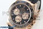 Daytona 126515 RG Clean 1:1 Best Edition Black Ceramic Bezel Black Stick Dial on Oysterflex Rubber Strap DD4131Size - Image 3
