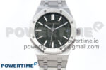 Royal Oak 15510 SS APSF 1:1 Best Edition Green Dial on SS Bracelet SA4302 Super Clone V2 (SW Dial)
