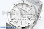 Royal Oak 15510 SS APSF 1:1 Best Edition White Dial on SS Bracelet SA4302 Super Clone V2 (SW Dial) - Image 3