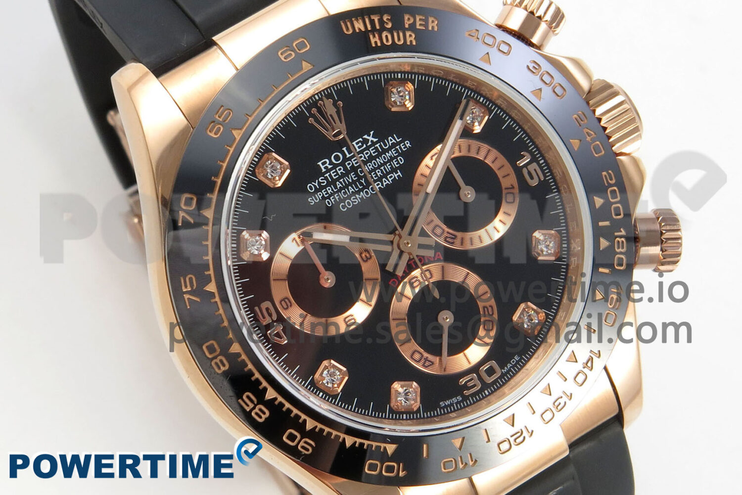 Daytona 116515 QF 1:1 Best Edition Black/RG Dial on Oysterflex Strap SH4130 V11（Gain Weight） - Image 2