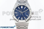 Royal Oak 15510 SS APSF 1:1 Best Edition Blue Dial on SS Bracelet SA4302 Super Clone V2 (SW Dial)