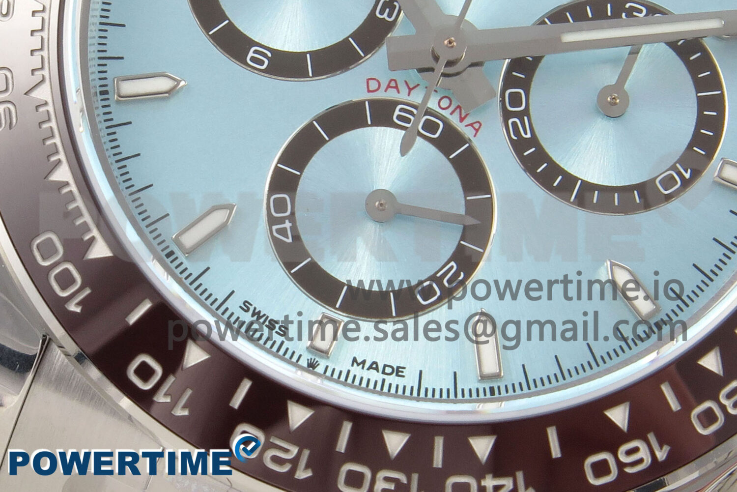 Daytona 126506 904L SS Clean 1:1 Best Edition Ice Blue Dial Sticks Markers on 904L SS Bracelet Super Clone DD4131 - Image 5