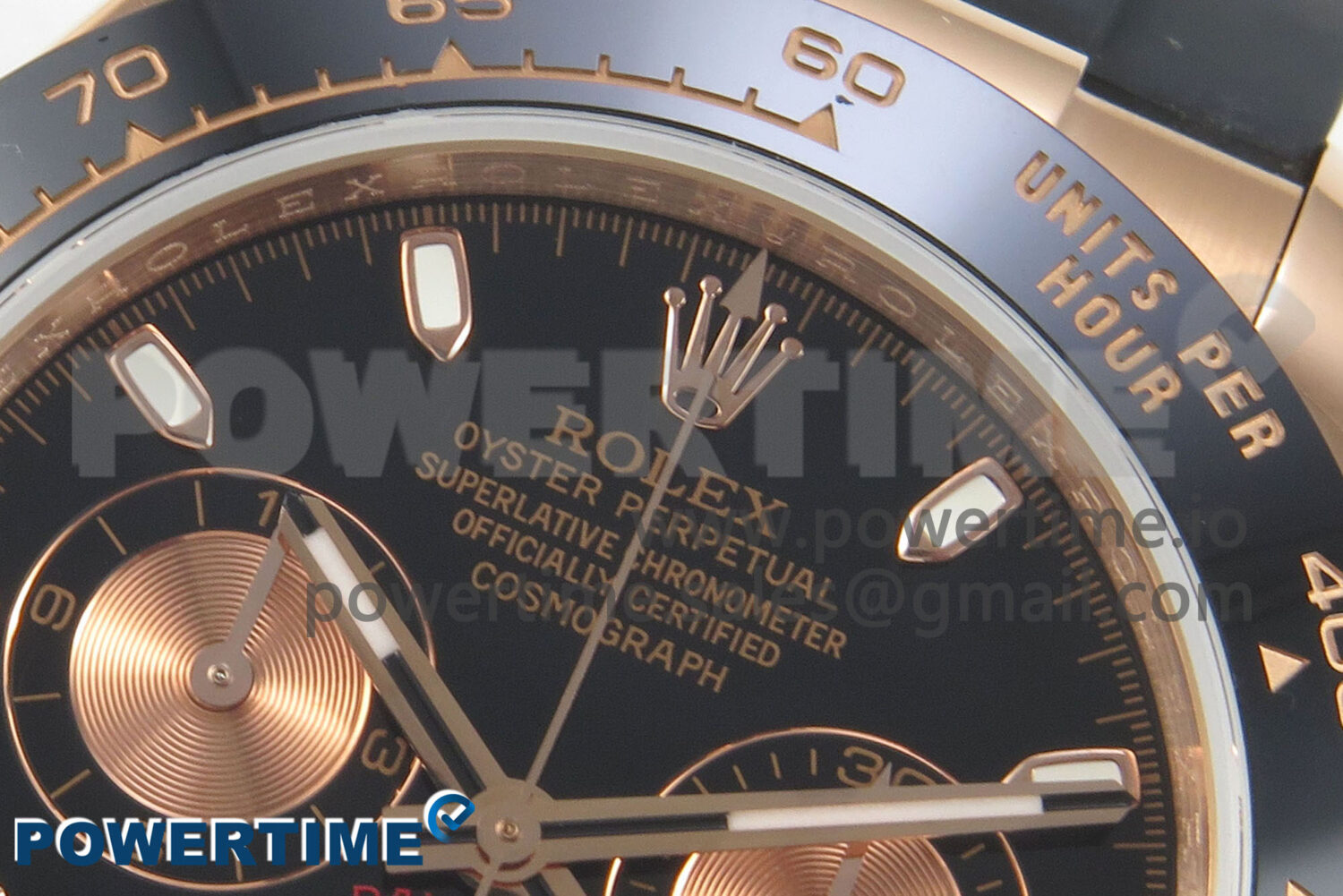 Daytona 116515 QF 1:1 Best Edition Black/RG Dial on Oysterflex Strap SH4130 V11（Gain Weight） - Image 4