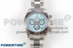 Daytona 126506 904L SS Clean 1:1 Best Edition Ice Blue Dial Sticks Markers on 904L SS Bracelet Super Clone DD4131