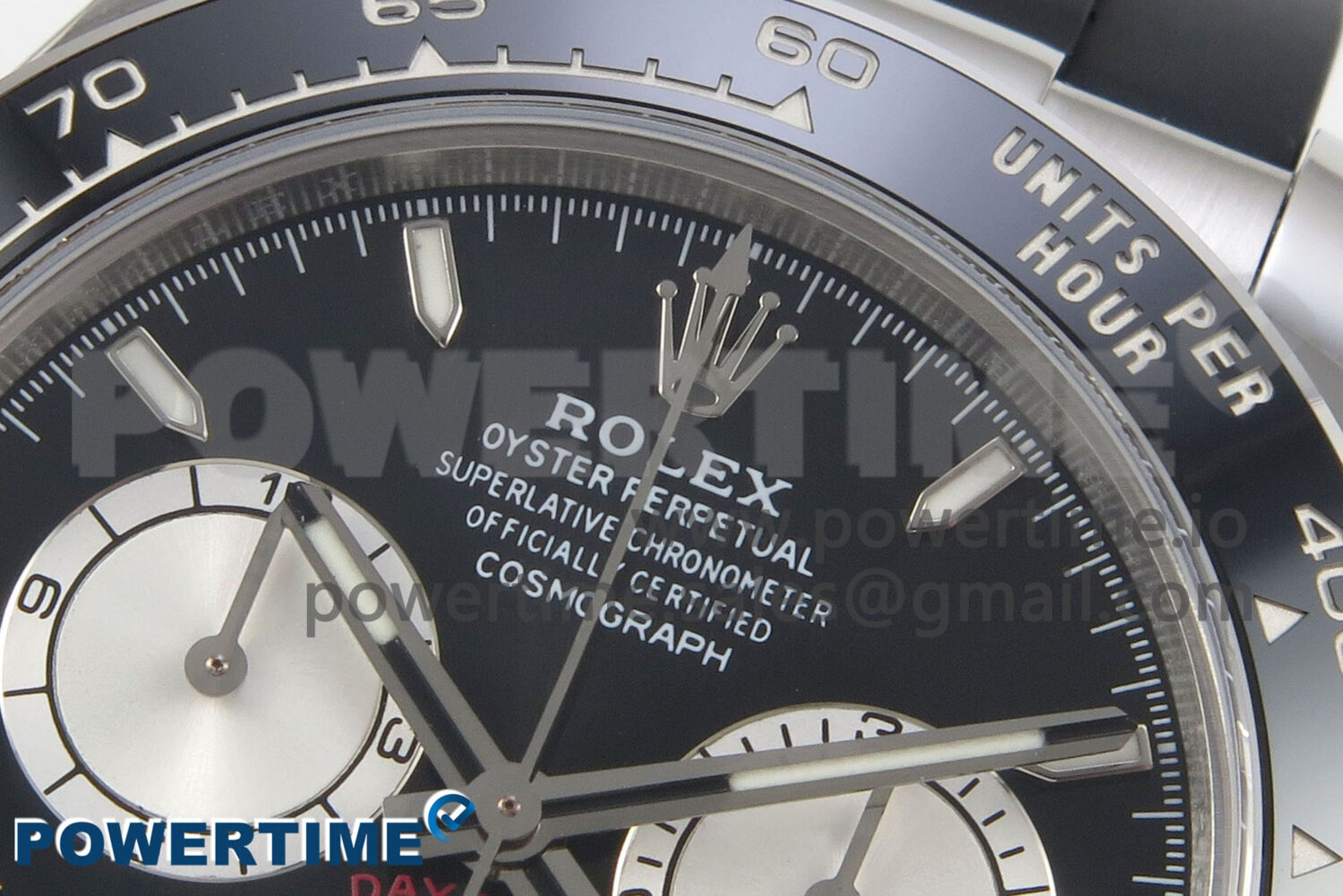 Daytona 126519 SS Clean 1:1 Best Edition Black Ceramic Bezel Black Stick Dial on Oysterflex Rubber Strap DD4131 - Image 4