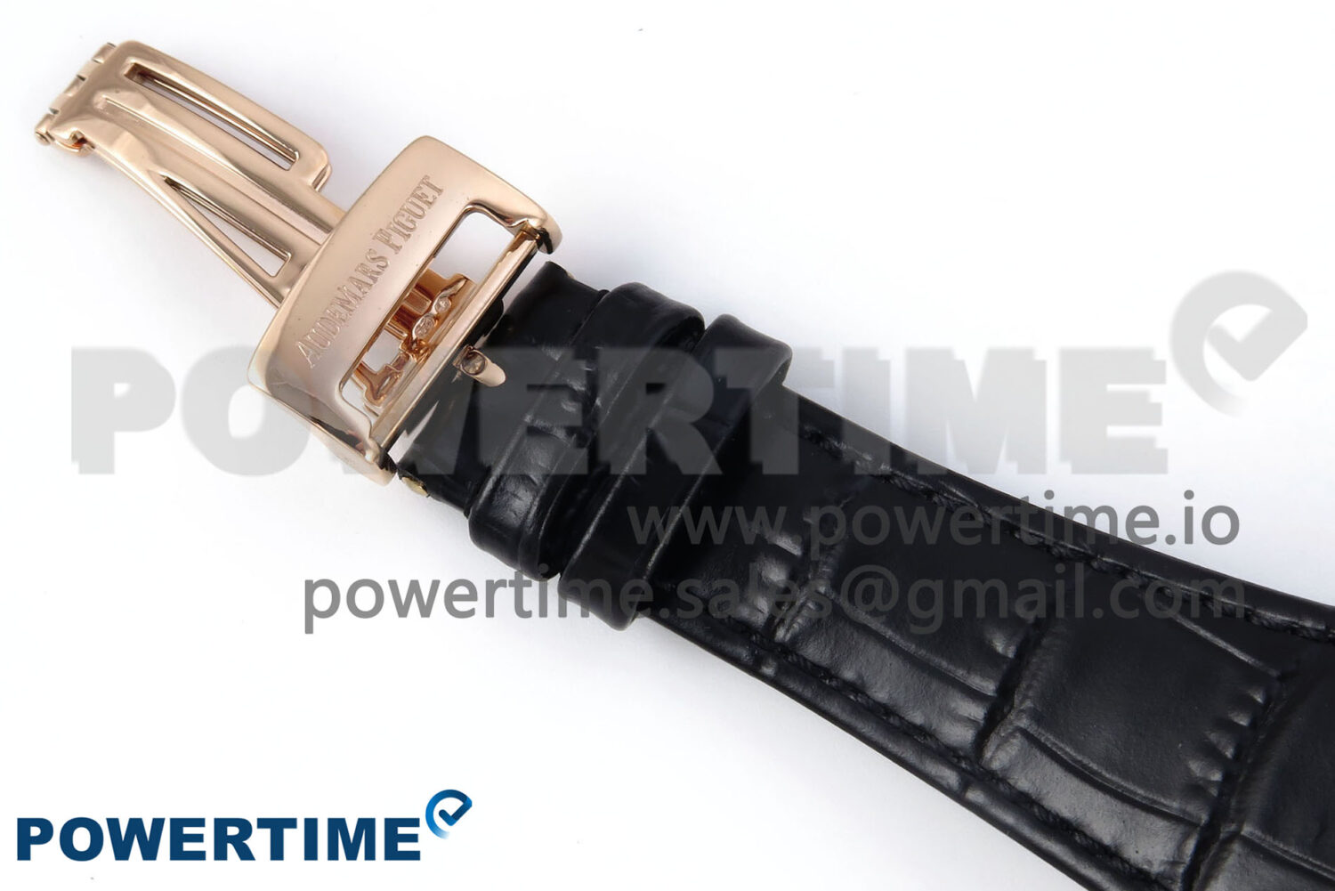 Royal Oak 15510 RG APSF 1:1 Best Edition Black Dial on Black Leather Strap SA4302 Super Clone V2 (SW Dial) - Image 10