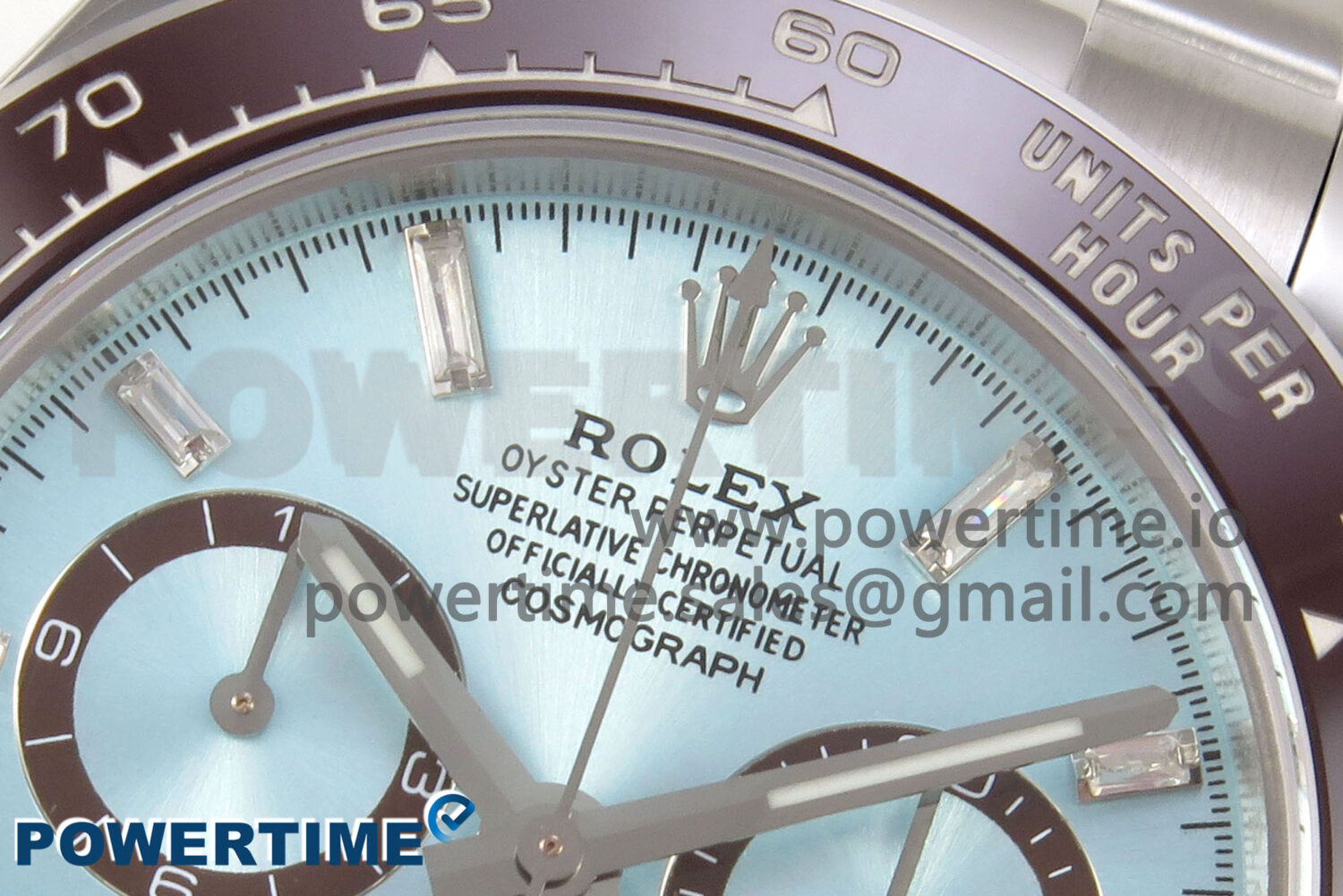Daytona 126506 904L SS Clean 1:1 Best Edition Ice Blue Dial Diamonds Markers on 904L SS Bracelet Super Clone DD4131 - Image 4