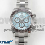 Daytona 126506 904L SS Clean 1:1 Best Edition Ice Blue Dial Diamonds Markers on 904L SS Bracelet Super Clone DD4131