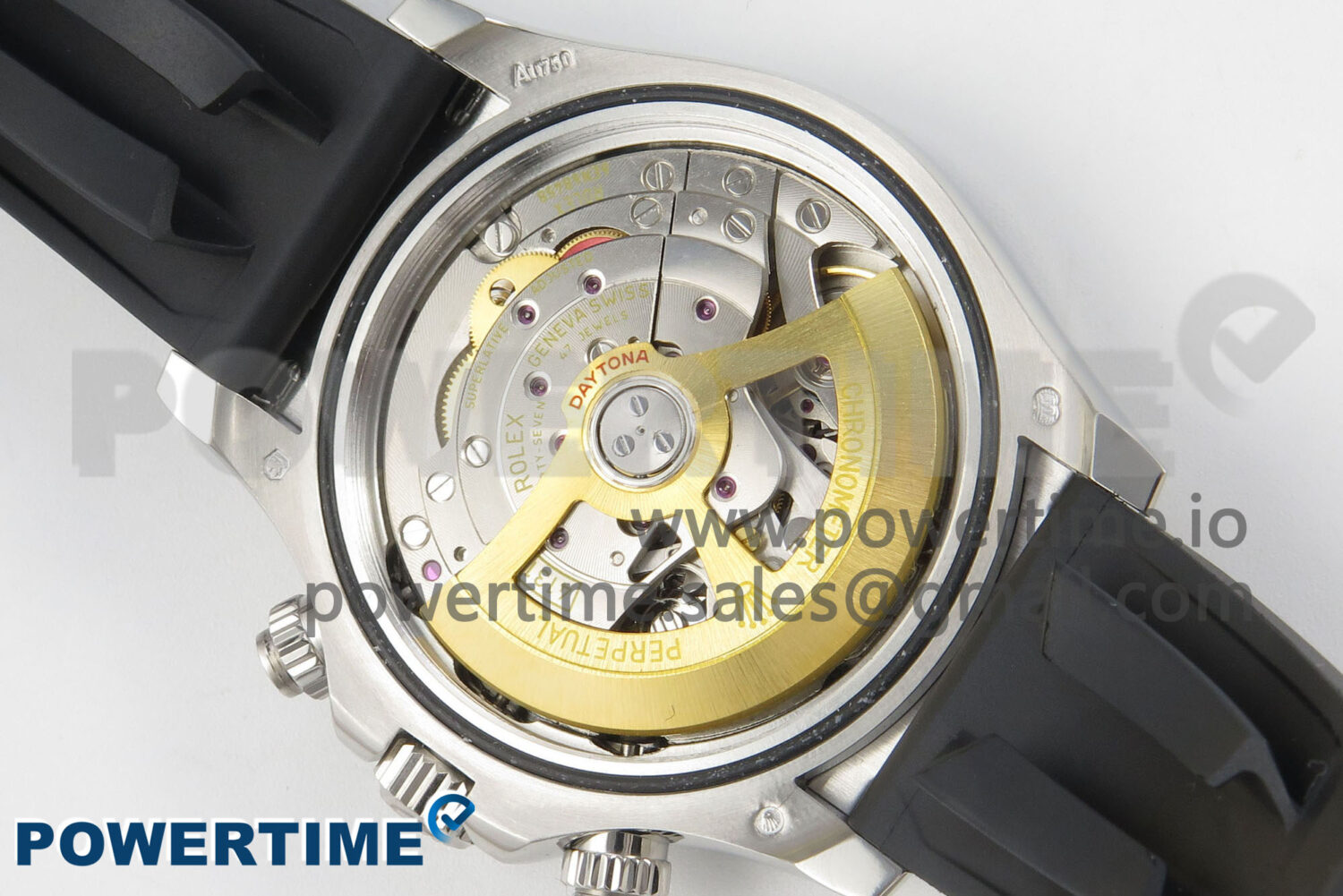 Daytona 126519LN SS Clean 1:1 Best Edition Black Diamonds Dial on Oysterflex Rubber Strap DD4131 - Image 9