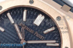 Royal Oak 15510 RG APSF 1:1 Best Edition Blue Dial on Blue Leather Strap SA4302 Super Clone V2 (SW Dial) - Image 4