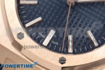Royal Oak 15510 RG APSF 1:1 Best Edition Blue Dial on Blue Leather Strap SA4302 Super Clone V2 (SW Dial) - Image 5