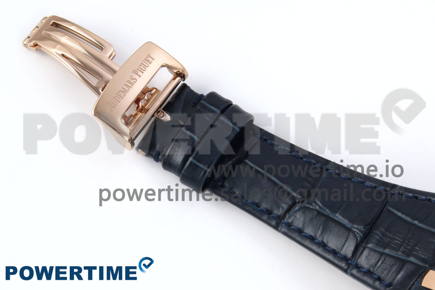 Royal Oak 15510 RG APSF 1:1 Best Edition Blue Dial on Blue Leather Strap SA4302 Super Clone V2 (SW Dial) - Image 10