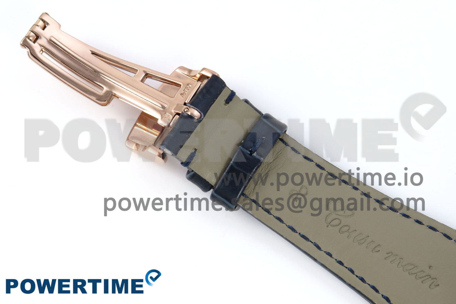 Royal Oak 15510 RG APSF 1:1 Best Edition Blue Dial on Blue Leather Strap SA4302 Super Clone V2 (SW Dial) - Image 11