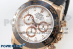 Daytona 116515 QF 1:1 Best Edition White/RG Dial on Oysterflex Strap SH4130 V11（Gain Weight） - Image 3