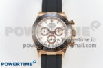 Daytona 116515 QF 1:1 Best Edition White/RG Dial on Oysterflex Strap SH4130 V11（Gain Weight）