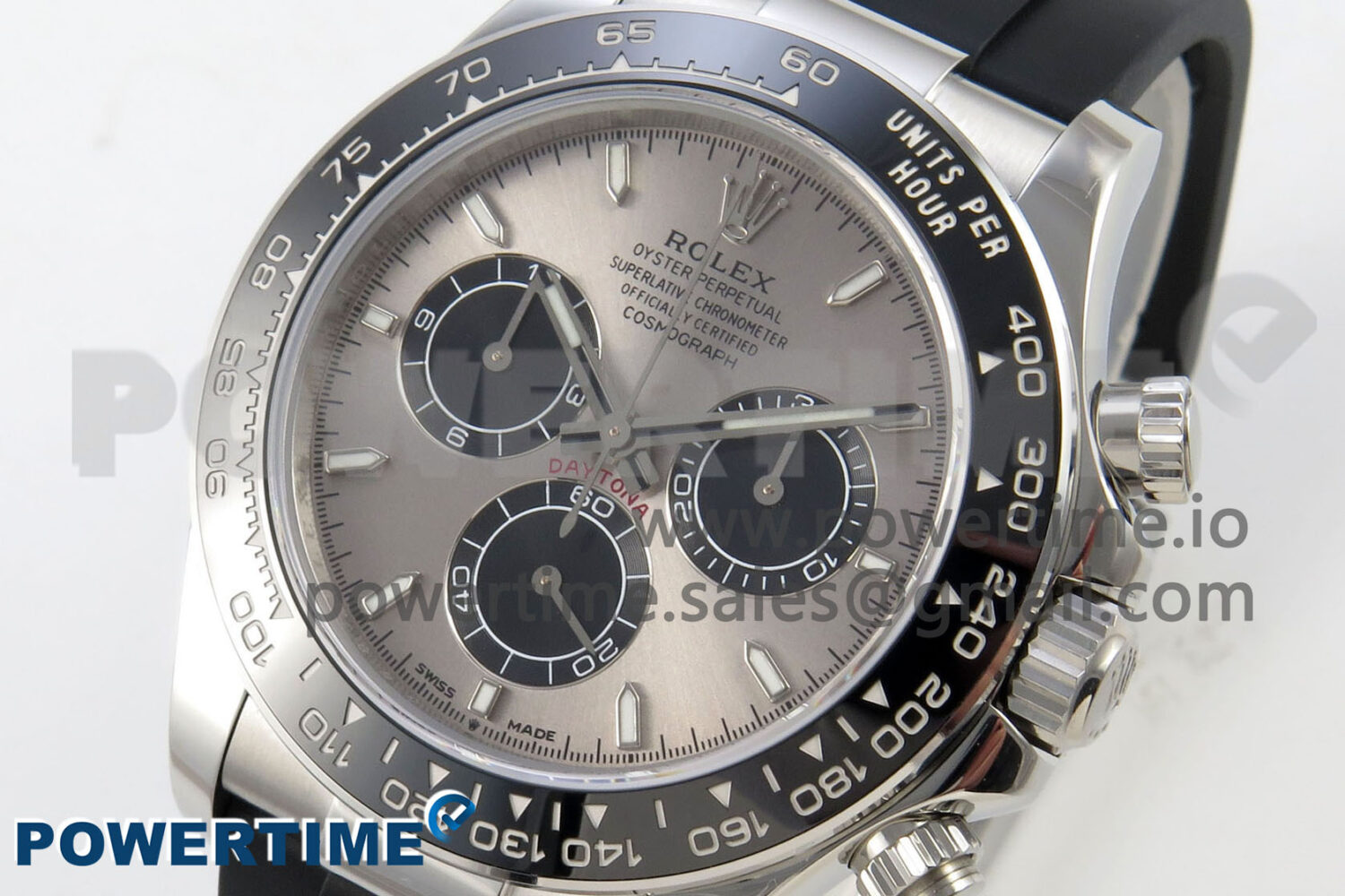 Daytona 126519 Clean 1:1 Best Edition Grey Dial on Oysterflex Rubber Strap DD4131 - Image 3