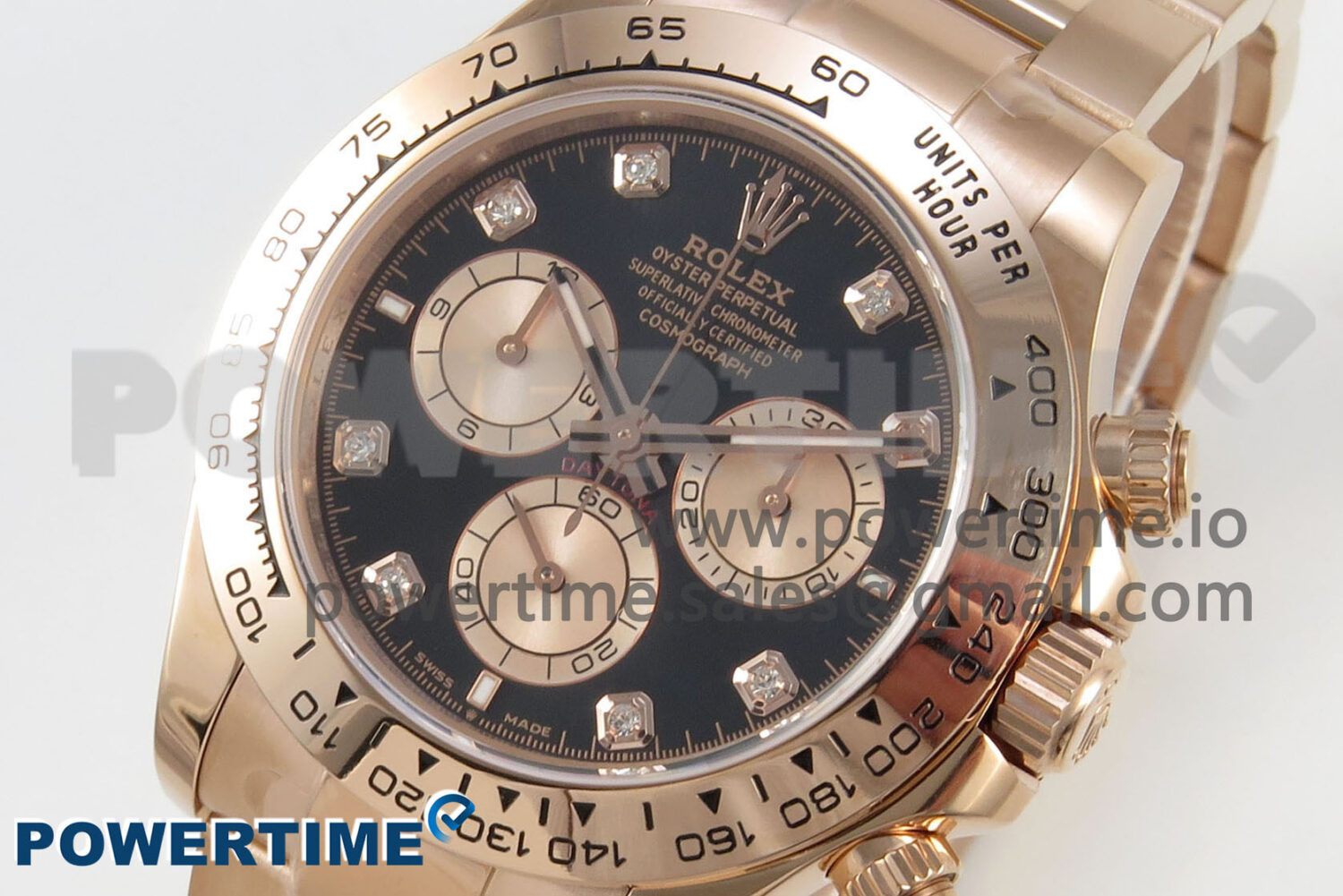 Daytona 126505 1:1 Best Edition Clean RG/Black Diamonds Dial on RG Bracelet Super Clone DD4131 - Image 3