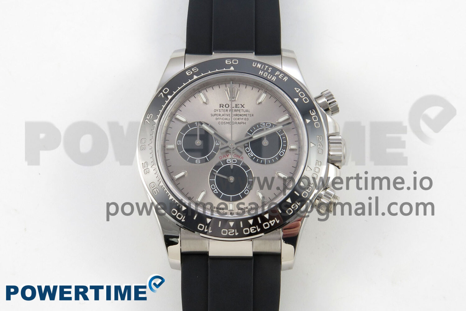 Daytona 126519 Clean 1:1 Best Edition Grey Dial on Oysterflex Rubber Strap DD4131 - Image 1
