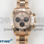 Daytona 126505 RG Clean 1:1 Best Edition RG Champagne Stick Dial on RG Bracelet Super Clone DD4131