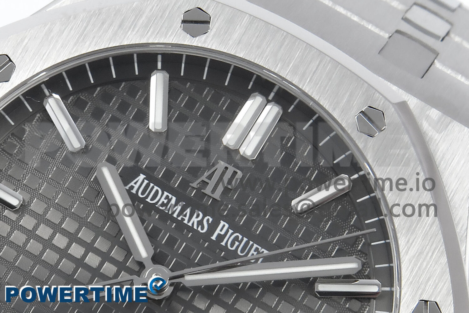 Royal Oak 15500 SS APSF 1:1 Best Edition Gray Dial on SS Bracelet SA4302 Super Clone V2 (SW Dial) - Image 4