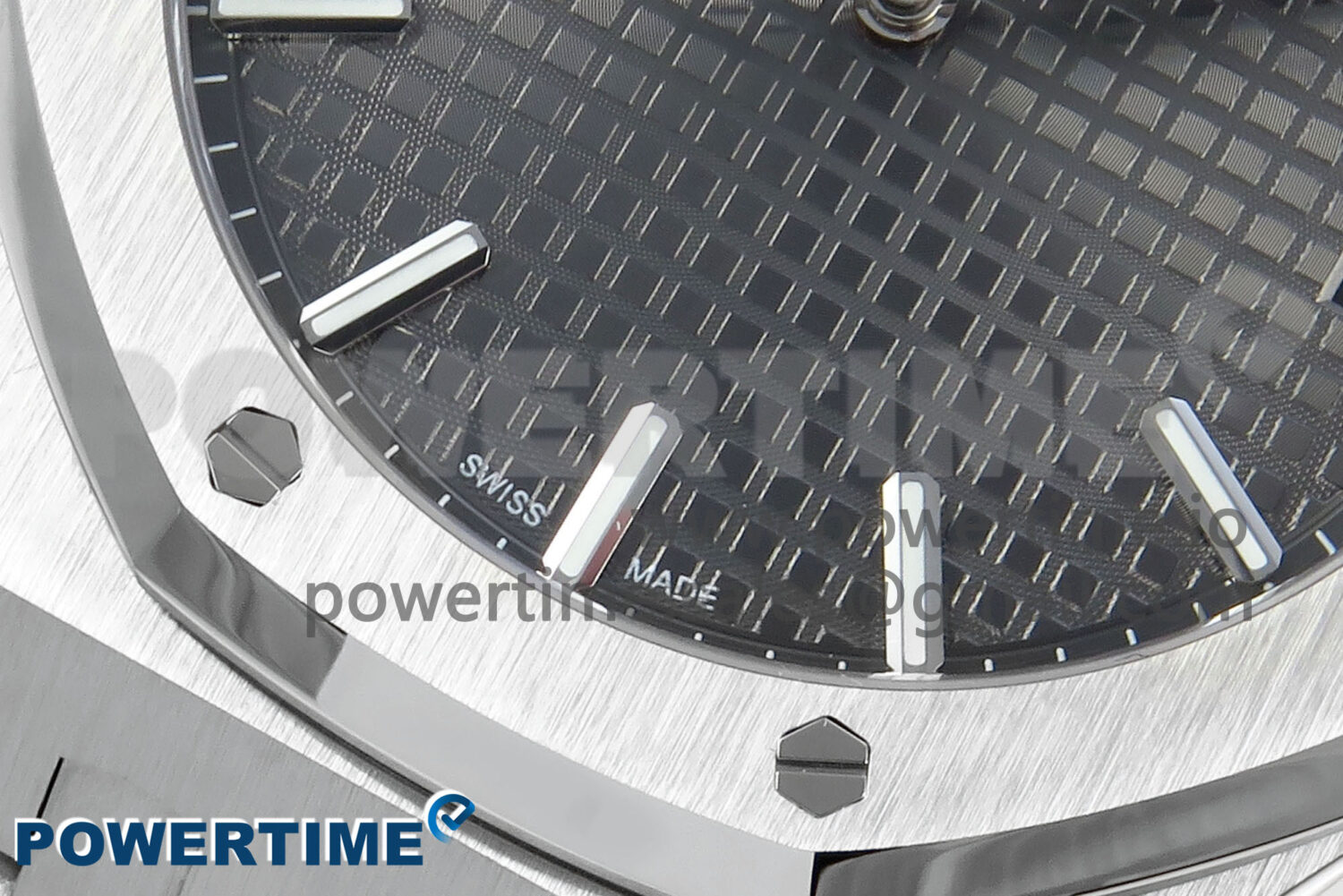 Royal Oak 15500 SS APSF 1:1 Best Edition Gray Dial on SS Bracelet SA4302 Super Clone V2 (SW Dial) - Image 5