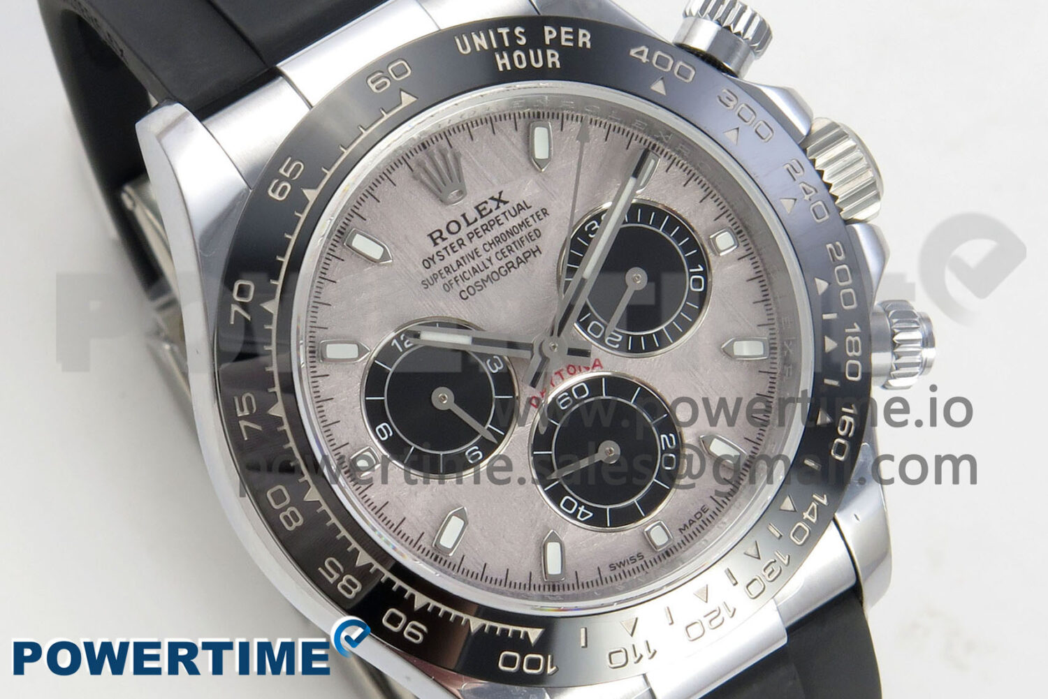 Daytona 116519 QF 1:1 Best Edition Meteorite/Black Dial on Oysterflex Strap SH4130 V11（Gain Weight） - Image 2