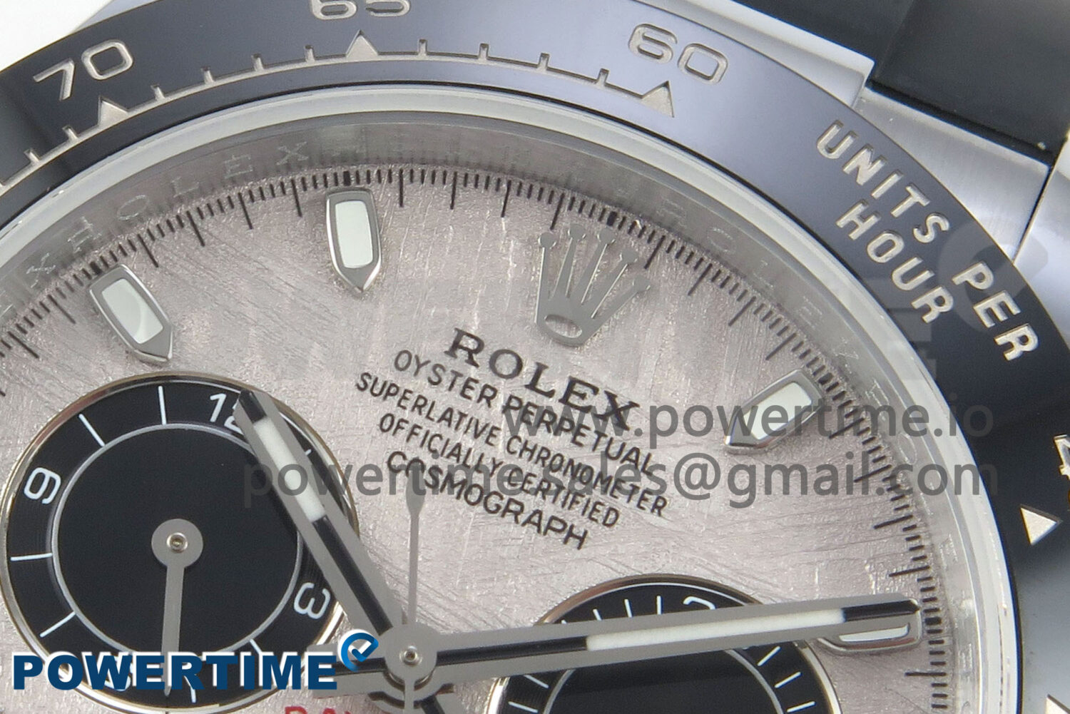 Daytona 116519 QF 1:1 Best Edition Meteorite/Black Dial on Oysterflex Strap SH4130 V11（Gain Weight） - Image 4