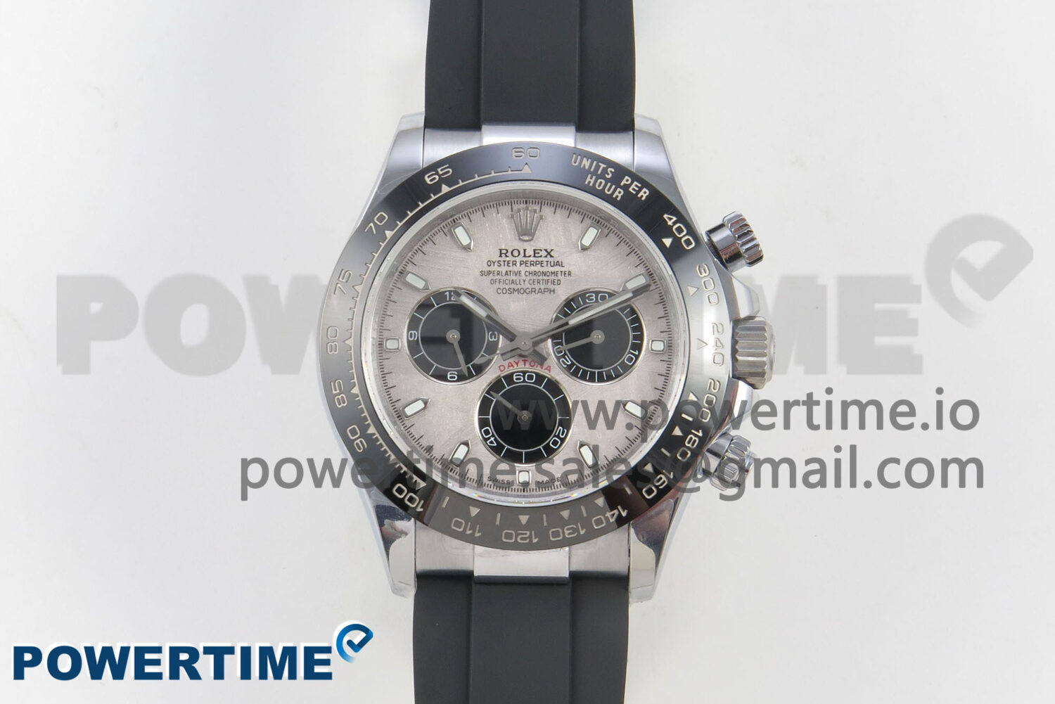 Daytona 116519 QF 1:1 Best Edition Meteorite/Black Dial on Oysterflex Strap SH4130 V11（Gain Weight） - Image 1