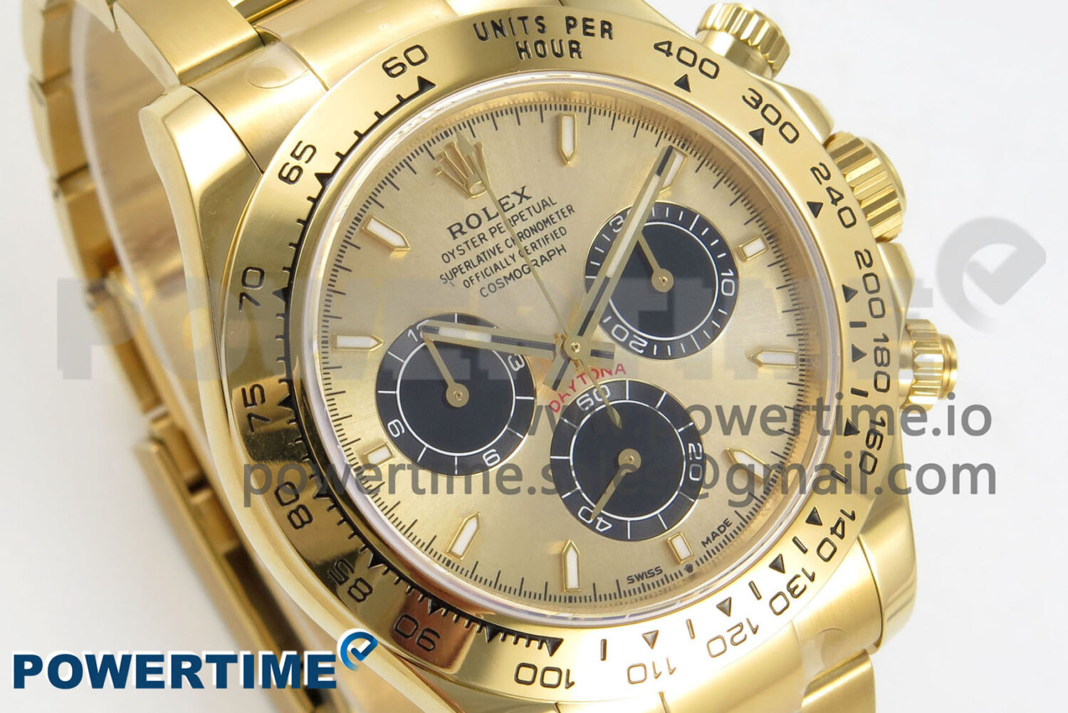 Daytona 126508 YG Clean 1:1 Best Edition YG/Black Dial on YG Bracelet Super Clone DD4131 - Image 2