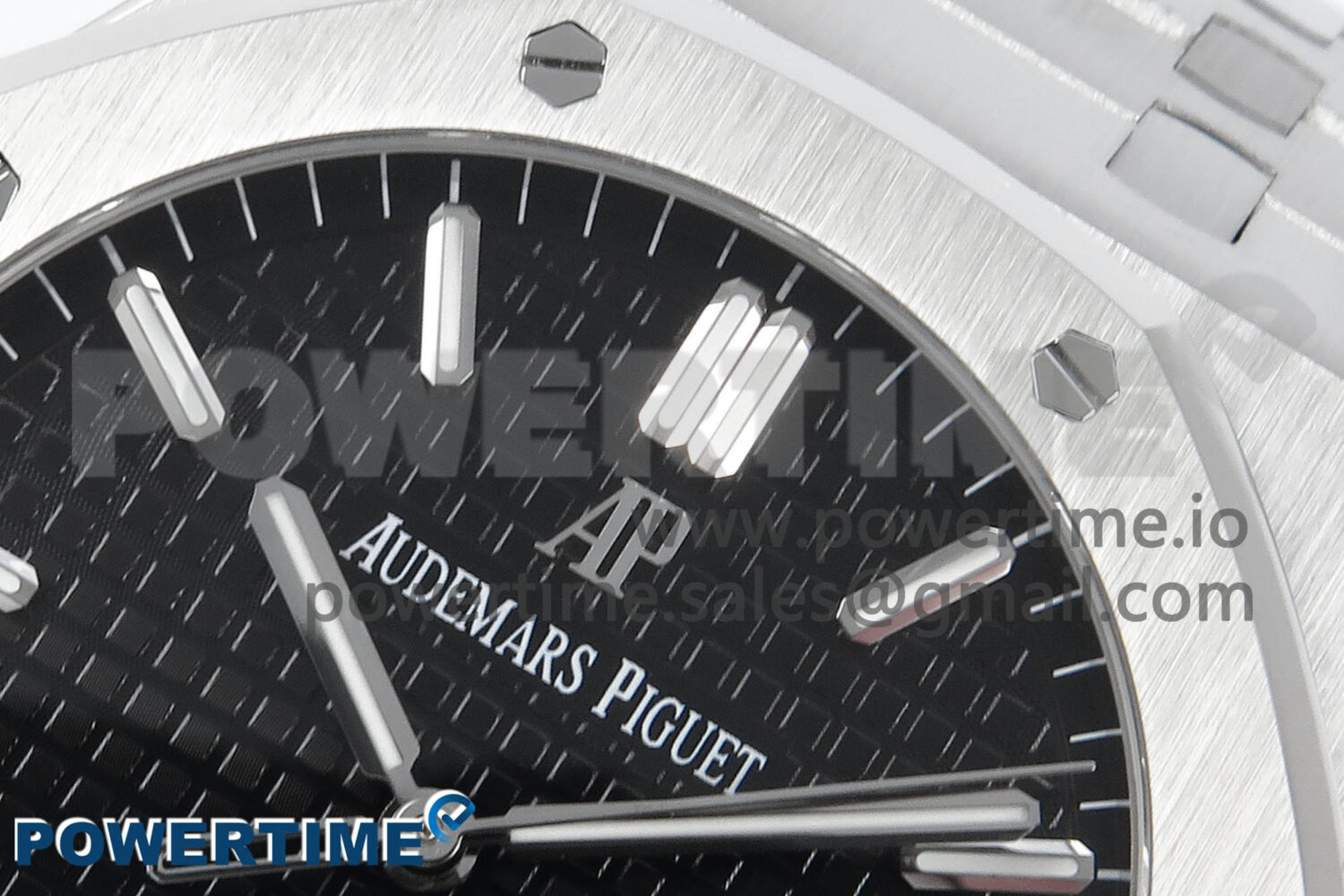 Royal Oak 15500 SS APSF 1:1 Best Edition Black Dial on SS Bracelet SA4302 Super Clone V2 (SW Dial) - Image 4