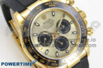 Daytona 116518 QF 1:1 Best Edition YG/Black Dial on Oysterflex Strap SH4130 V11（Gain Weight） - Image 2