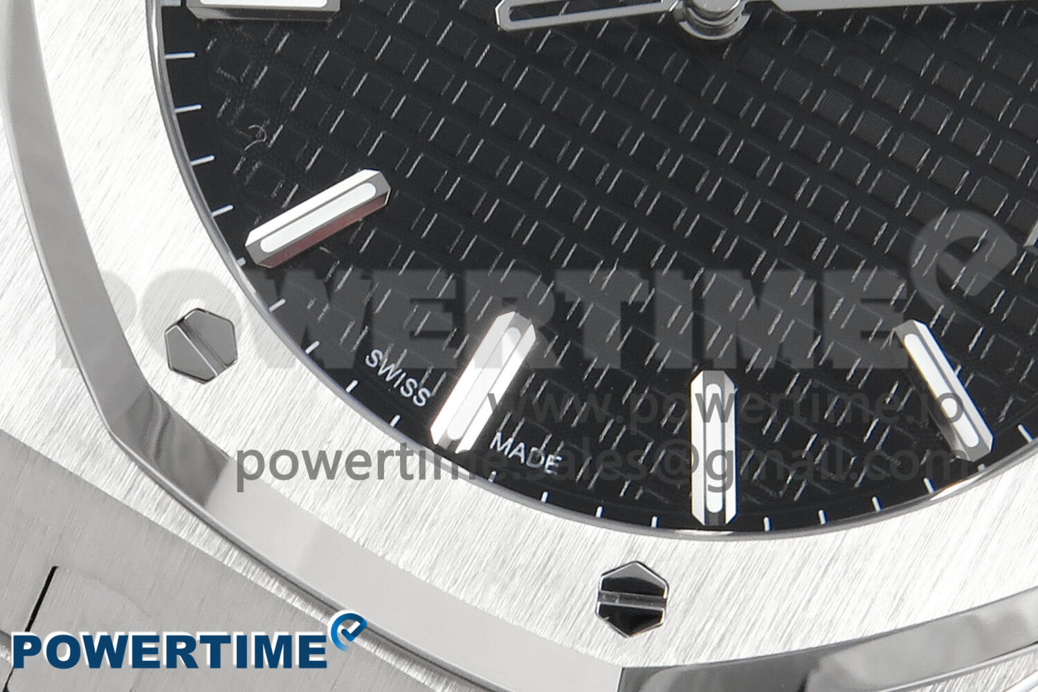 Royal Oak 15500 SS APSF 1:1 Best Edition Black Dial on SS Bracelet SA4302 Super Clone V2 (SW Dial) - Image 5