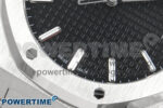 Royal Oak 15500 SS APSF 1:1 Best Edition Black Dial on SS Bracelet SA4302 Super Clone V2 (SW Dial) - Image 5
