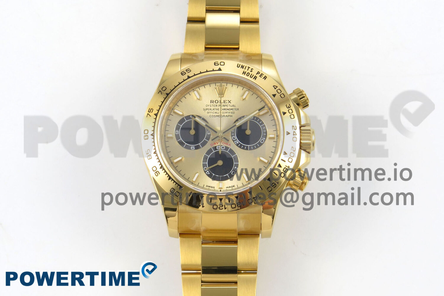 Daytona 126508 YG Clean 1:1 Best Edition YG/Black Dial on YG Bracelet Super Clone DD4131 - Image 1