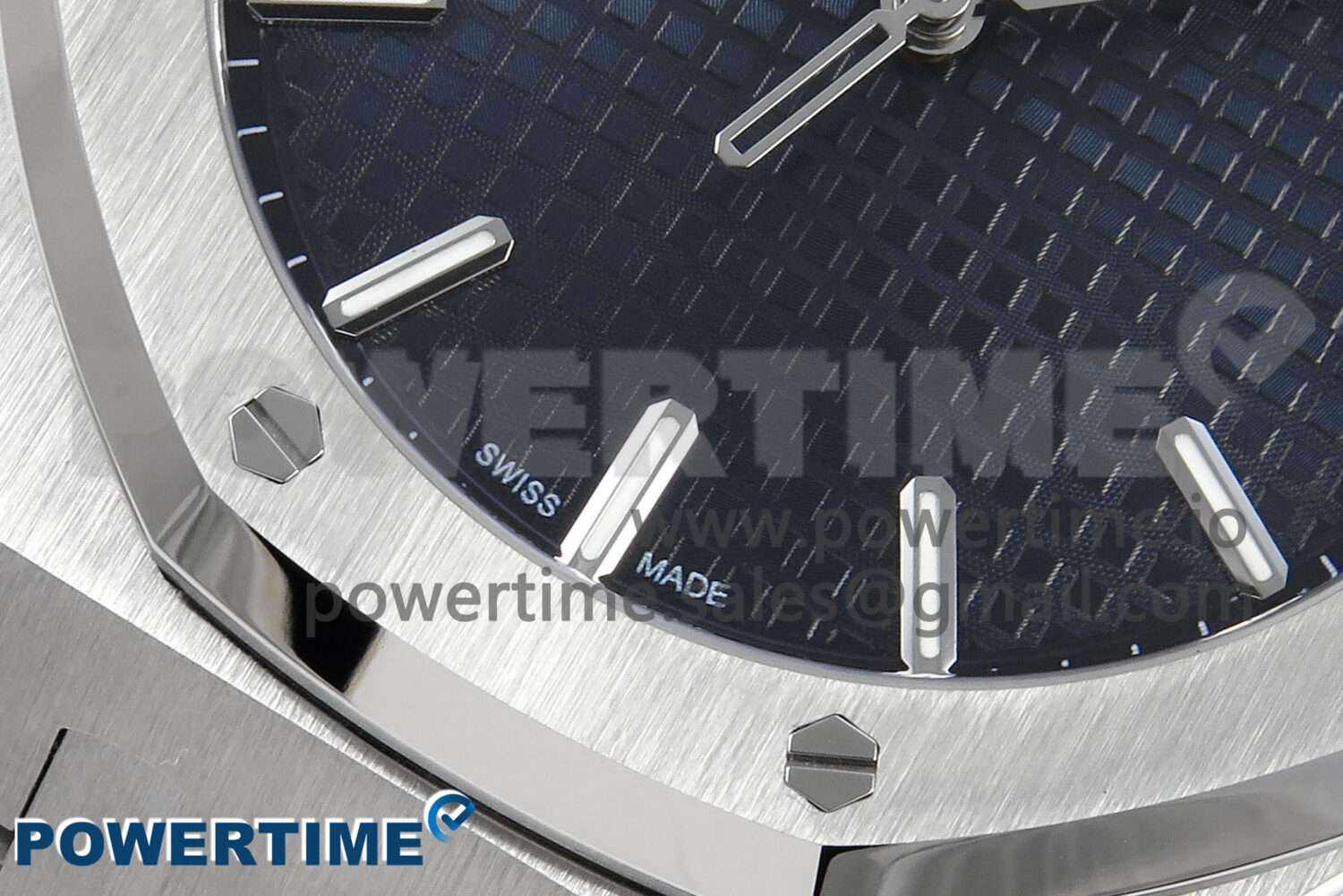 Royal Oak 15500 SS APSF 1:1 Best Edition Blue Dial on SS Bracelet SA4302 Super Clone V2 (SW Dial) - Image 5