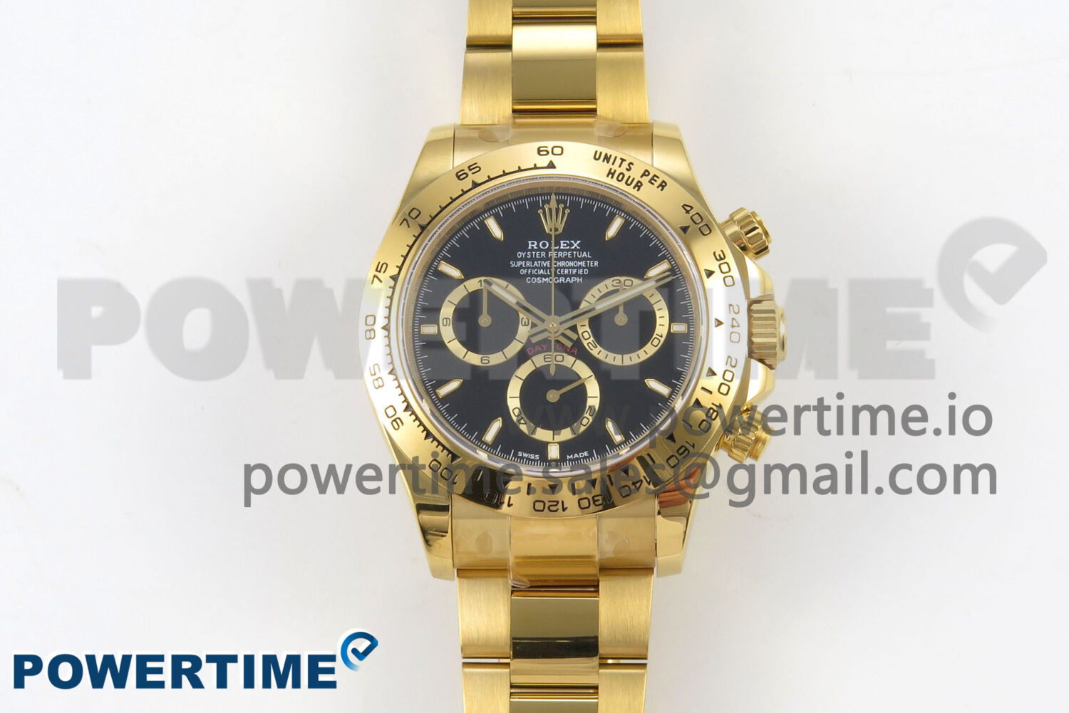Daytona 126508 YG Clean 1:1 Best Edition Black Dial on YG Bracelet Super Clone DD4131 - Image 1
