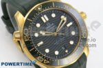 2018 Seamaster Diver 300M Green Ceramic Bezel YG VSF 1:1 Best Edition Green Dial On Green Rubber Strap A8801 - Image 2