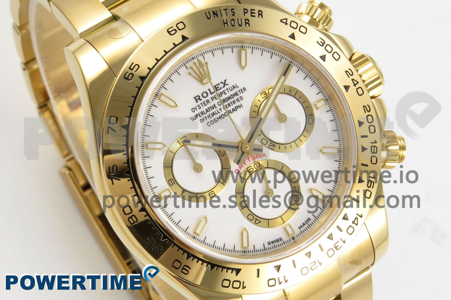 Daytona 126508 YG Clean 1:1 Best Edition White Dial on YG Bracelet Super Clone DD4131 - Image 2